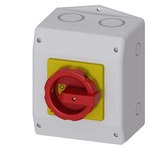 Купить 3LD2165-3VB53 (3LD21653VB53) ГЛАВНЫЙ/АВАРИЙНЫЙ ВЫКЛЮЧАТЕЛЬ 6-ПОЛЮСНЫЙ IU=25, P/AC-23A ПРИ 400V=9,5KW 2 N-КЛЕММЫ КОРПУС ИЗ ИЗОЛЯЦИОННОГО МАТЕРИАЛА , IP65 ПОВОРОТНЫЙ КРАС./ЖЕЛ.
