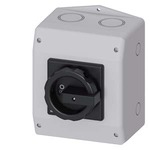 3LD2165-4VD51 (3LD21654VD51) ГЛАВНЫЙ ВЫКЛЮЧАТЕЛЬ 6-ПОЛЮСНЫЙ IU=25, P/AC-23A ПРИ 400V=9,5KW 1НО+1НЗ, 1 N-KLEMME КОРПУС ИЗ ИЗОЛЯЦИОННОГО МАТЕРИАЛА , IP65 ПОВОРОТНЫЙ ЧЕРН.