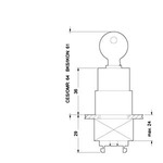 3SB3500-5LD01 (3SB35005LD01, 3SB35OO-5LDO1, 3SB35OO5LDO1) ПЕРЕКЛЮЧАТЕЛЬ ЗАМОК С 2 КЛЮЧАМИ O+I С ФИКСАЦИЕЙ, IKON, КЛЮЧ НОМЕР 3600121K1 0, МЕТАЛЛИЧ.