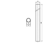 Купить 8WD4308-0EB (8WD43080EB, 8WD43O8-OEB, 8WD43O8OEB) ЭЛЕМЕНТ ДЛЯ СИГНАЛЬНОЙ КОЛОННЫ, ДИАМЕТР 70MM  TUBE, METAL, 400MM