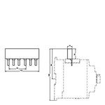 Купить 3RV1935-1A (3RV19351A) 3-ФАЗНАЯ ШИНКА, ДЛЯ 2 АВТОМАТИЧЕСКИХ ВЫКЛЮЧАТЕЛЕЙ, ТИПОРАЗМЕР S2, МОДУЛЬНОЕ РАССТОЯНИЕ 50 MM