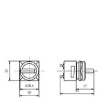 Купить 3SB3110-2DA61 (3SB31102DA61, 3SB311O-2DA61, 3SB311O2DA61) ИСПОЛНИТЕЛЬНЫЙ ЭЛЕМЕНТ ПЕРЕКЛЮЧАТЕЛЬ,I-O-II, С ФИКСАЦИЕЙ БЕЛЫЙ, С ДЕРЖАТЕЛЕМ