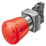 Купить 3SB3601-1HA20 (3SB36011HA20, 3SB36O1-1HA2O, 3SB36O11HA2O) КОМПЛЕКТНОЕ УСТРОЙСТВО, ГРИБОВИДНАЯ КНОПКА, КРУГЛАЯ, 40MM, ЗАЩИТА ОТ ДУРАКА КРАСНАЯ, 1НО + 1НЗ, МЕТАЛЛИЧ.