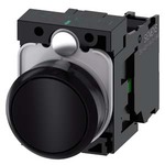 3SU1100-0AB10-1BA0 (3SU11000AB101BA0, 3SU11OO-OAB1O-1BAO, 3SU11OOOAB1O1BAO) КНОПКА, 22MM, КРУГЛАЯ, ПЛАСТИК, ЧЁРНАЯ, ПЛОСКАЯ КНОПКА, КОНТАКТЫ МГНОВЕННОГО ДЕЙСТВИЯ, С ДЕРЖАТЕЛЕМ 1NO, ВИНТОВЫЕ КЛЕММЫ