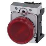 3SU1152-6AA20-1AA0 (3SU11526AA201AA0, 3SU1152-6AA2O-1AAO, 3SU11526AA2O1AAO) СВЕТОВОЙ ИНДИКАТОР, 22MM, КРУГЛЫЙ, МЕТАЛЛИЧЕСКИЙ ГЛЯНЦЕВЫЙ, КРАСНЫЙ МАТОВЫЙ РАССЕИВАТЕЛЬ, С ДЕРЖАТЕЛЕМ, МОДУЛЬ ПОДСВЕТКИ С ИНТЕГРИРОВАННЫМ СВЕТОДИОДОМ 24V AC/DC, ВИНТОВЫЕ КЛЕММЫ