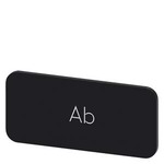 Купить 3SU1900-0AC16-0AE0 (3SU19000AC160AE0, 3SU19OO-OAC16-OAEO, 3SU19OOOAC16OAEO) МАРКИРОВОЧНАЯ ТАБЛИЧКА ДЛЯ НАКЛЕИВАНИЯ ИЛИ ЗАЩЕЛКИВАНИЯ НА ДЕРЖАТЕЛЕ, РАЗМЕР 12.5 X 27MM, ЧЕРНАЯ, НАДПИСЬ БЕЛАЯ, С МАРКИРОВКОЙ: AB