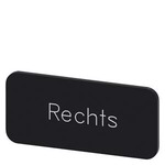 Купить 3SU1900-0AC16-0AH0 (3SU19000AC160AH0, 3SU19OO-OAC16-OAHO, 3SU19OOOAC16OAHO) МАРКИРОВОЧНАЯ ТАБЛИЧКА ДЛЯ НАКЛЕИВАНИЯ ИЛИ ЗАЩЕЛКИВАНИЯ НА ДЕРЖАТЕЛЕ, РАЗМЕР 12.5 X 27MM, ЧЕРНАЯ, НАДПИСЬ БЕЛАЯ, С МАРКИРОВКОЙ: RECHTS
