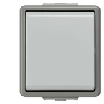 Купить 5TA4707 (5TA47O7) DELTA FLACHE ВЫКЛЮЧАТЕЛЬ 10А 250В НАВЕСНОГО МОНТАЖА IP44 С ЗАЩИТОЙ ОТ БРЫЗГ  ПЕРЕКРЕСТНЫЙ 1 КЛАВИША 2 ПЕРЕКЛЮЧ. КОНТАКТА