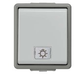 Купить 5TD4705 (5TD47O5) DELTA FLACHE IP44 КНОПКА С ЛАМПОЙ 10А 250V С 2 ОКНАМИ (БЕЛЫЙ,ПРОЗРАЧНЫЙ) НАВЕСНОГО МОНТАЖА