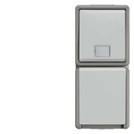 Купить 5TD4811 DELTA FLACHE КНОПКА КОМБИНИРОВАННАЯ С РОЗЕТКОЙ IP44 10/16А 250V НАВЕСНОГО МОНТАЖА С НУЛЕВЫМ ПРОВОДНИКОМ С КРЕПЕЖНЫМИ ЭЛЕМЕНТАМИ
