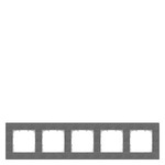 Купить 5TG1115-2 (5TG11152) DELTA MIRO ЧЕРНЫЙ МЕТАЛЛИК РАМКА 5-МЕСТНАЯ