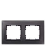 Купить 5TG1202-2 (5TG12022, 5TG12O2-2, 5TG12O22) DELTA MIRO РАМКА 2-МЕСТН. СТЕКЛО ЧЕРНОЕ