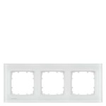 5TG1203-1 (5TG12031, 5TG12O3-1, 5TG12O31) DELTA MIRO РАМКА 3-МЕСТН. СТЕКЛО БЕЛОЕ