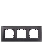 Купить 5TG1203-2 (5TG12032, 5TG12O3-2, 5TG12O32) DELTA MIRO РАМКА 3-МЕСТН. СТЕКЛО ЧЕРНОЕ