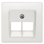 Купить 5TG1211 DELTA I-SYSTEM ТИТАНОВО-БЕЛЫЙ КРЫШКА СИСТЕМНОЙ РОЗЕТКИ CAT. 3 2X8-ПОЛЮС. 55X55MM