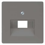 Купить 5TG1227 DELTA I-SYSTEM  ЧЕРНЫЙ МЕТАЛЛИК КРЫШКА СИСТЕМНОЙ РОЗЕТКИ CAT.3+5/ BTR CAT.6 55X55MM