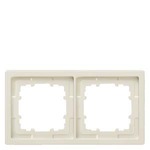 5TG1322 DELTA STYLE ТИТАНОВО-БЕЛЫЙ РАМКА 2-МЕСТНАЯ 153X82MM