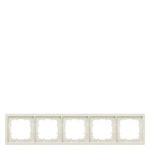 Купить 5TG1325 DELTA STYLE ТИТАНОВО-БЕЛЫЙ РАМКА 5-МЕСТНАЯ 366X82MM