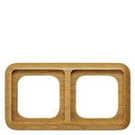 Купить 5TG1602 (5TG16O2) DELTA NATURE СВЕТЛЫЙ ДУБ РАМКА 2-МЕСТНАЯ 81ММ