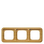 Купить 5TG1603 (5TG16O3) DELTA NATURE СВЕТЛЫЙ ДУБ РАМКА 3-МЕСТНАЯ 81ММ