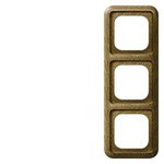 Купить 5TG1613 DELTA NATURE ТЕМНЫЙ ДУБ РАМКА 3-МЕСТНАЯ 81ММ