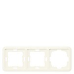 Купить 5TG1764 DELTA PROFIL СЕРЕБРЯНЫЙ РАМКА 3-МЕСТНАЯ  ВЫРЕЗАННАЯ 80X80MM