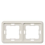 Купить 5TG1812 DELTA PROFIL ТИТАНОВО-БЕЛЫЙ РАМКА 2-МЕСТНАЯ С ПРЯМЫМИ УГЛАМИ 151X80MM