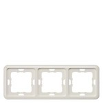 Купить 5TG1813 DELTA PROFIL ТИТАНОВО-БЕЛЫЙ РАМКА 3-МЕСТНАЯ С ПРЯМЫМИ УГЛАМИ 222X80MM