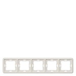Купить 5TG1815 DELTA PROFIL ТИТАНОВО-БЕЛЫЙ РАМКА 5-МЕСТНАЯ С ПРЯМЫМИ УГЛАМИ 364X80MM