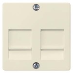 Купить 5TG2057 (5TG2O57) DELTA I-SYSTEM ЭЛЕКТРИЧЕСКИЙ БЕЛЫЙ НАКЛАДКА СО ШТОРКАМИ ДЛЯ JACK/PLUG РАЗЪЕМОВ