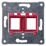 Купить 5TG2078 (5TG2O78) ОПОРНАЯ ПАНЕЛЬ КРАСНАЯ ДЛЯ УСТАНОВКИ 2 JACK/PLUG РАЗЪЕМОВ