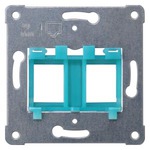 Купить 5TG2083 (5TG2O83) ОПОРНАЯ ПАНЕЛЬ СИНЯЯ ДЛЯ УСТАНОВКИ 2 JACK/PLUG РАЗЪЕМОВ