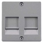 Купить 5TG2124 DELTA I-SYSTEM АЛЮМИНИЕВЫЙ МЕТАЛЛИК НАКЛАДКА СО ШТОРКАМИ ДЛЯ МОД. JACK PLUG-IN CONN.