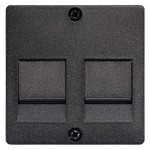 Купить 5TG2125 DELTA I-SYSTEM ЧЕРНЫЙ МЕТАЛЛИК НАКЛАДКА СО ШТОРКАМИ ДЛЯ МОД. JACK PLUG-IN CONN.