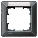 Купить 5TG2551-7 (5TG25517) DELTA LINE ЧЕРНЫЙ МЕТАЛЛИК РАМКА 1-МЕСТНАЯ 80X80MM  С ПОЛЕМ ДЛЯ НАДПИСИ