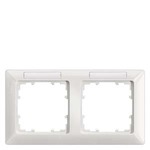 Купить 5TG2552-1 (5TG25521) DELTA LINE ТИТАНОВО-БЕЛЫЙ РАМКА 2-МЕСТНАЯ 151X80MM ГОРИЗОНТАЛЬНАЯ С ПОЛЕМ ДЛЯ НАДПИСИ