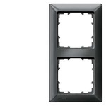 Купить 5TG2552-6 (5TG25526) DELTA LINE ЧЕРНЫЙ МЕТАЛЛИК РАМКА 2-МЕСТНАЯ 151X80MM
