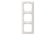 Купить 5TG2553-2 (5TG25532) DELTA LINE ТИТАНОВО-БЕЛЫЙ РАМКА 3-МЕСТНАЯ 222X80MM ВЕРТИКАЛЬНАЯ С ПОЛЕМ ДЛЯ НАДПИСИ
