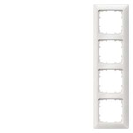 5TG2554-0 (5TG25540, 5TG2554-O, 5TG2554O) DELTA LINE ТИТАНОВО-БЕЛЫЙ РАМКА 4-МЕСТНАЯ 293X80MM