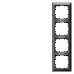 Купить 5TG2554-6 (5TG25546) DELTA LINE ЧЕРНЫЙ МЕТАЛЛИК РАМКА 4-МЕСТНАЯ 293X80MM