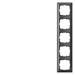 Купить 5TG2555-6 (5TG25556) DELTA LINE  ЧЕРНЫЙ МЕТАЛЛИК РАМКА 5-МЕСТНАЯ 364X80MM