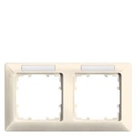Купить 5TG2582-1 (5TG25821) DELTA LINE ЭЛЕКТРИЧЕСКИЙ БЕЛЫЙ РАМКА 2-МЕСТНАЯ 151X80MM ГОРИЗОНТАЛЬНАЯ С ПОЛЕМ ДЛЯ НАДПИСИ