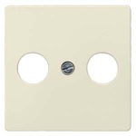 5TG2591 DELTA I-SYSTEM ЭЛЕКТРИЧЕСКИЙ БЕЛЫЙ КРЫШКА РОЗЕТКИ ДЛЯ RF/TV/SAT 55X55MM 2 ОТВЕРСТИЯ