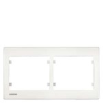 Купить 5TG5534-1WH (5TG55341WH) IRIS FRAME DOUBLE, HORIZONTAL POLAR WHITE