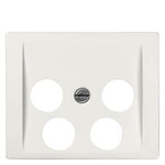 Купить 5TG5535-7WH (5TG55357WH) IRIS ANTENNA COVER PLATE FOR RF/TV/2XSAT OUTLET BOXES UNSYMMETRIC POLAR WHITE