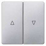 Купить 5TG6254 DELTA I-SYSTEM АЛЮМИНЕВЫЙ МЕТАЛЛИК ВЫКЛЮЧАТЕЛЬ ЖАЛЮЗИ 2 КЛАВИШИ С СИМВОЛОМ ВВЕРХ/ВНИЗ 55X55MM