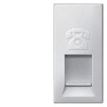 Купить 5TG9874-1AM (5TG98741AM) DELTA M-SYSTEM АЛЮМИНИЕВЫЙ МЕТАЛЛИК МОДУЛЬНАЯ JACK РОЗЕТКА CAT3 RJ11 6/4 С ВЫКЛЮЧАТЕЛЕМ