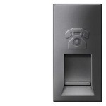Купить 5TG9874-1CM (5TG98741CM) DELTA M-SYSTEM ЧЕРНЫЙ МЕТАЛЛИК МОДУЛЬНАЯ JACK РОЗЕТКА CAT3 RJ11 6/4 С ВЫКЛЮЧАТЕЛЕМ