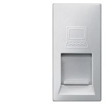 Купить 5TG9874-2AM (5TG98742AM) DELTA M-SYSTEM АЛЮМИНИЕВЫЙ МЕТАЛЛИК МОДУЛЬНАЯ JACK РОЗЕТКА CAT5 RJ45 8/8 С ВЫКЛЮЧАТЕЛЕМ