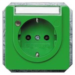 Купить 5UB1474 DELTA PROFIL ЗЕЛЕНЫЙ РОЗЕТКА SCHUKO 10A DC/ 16A AC 250V С БЕЗРЕЗЬБОВЫМИ КОНТАКТНЫМИ ЗАЖИМАМИ С ИНДИКАЦИЕЙ СТАТУСА И ПОЛЕМ ДЛЯ НАДПИСИ 65Х65 ММ